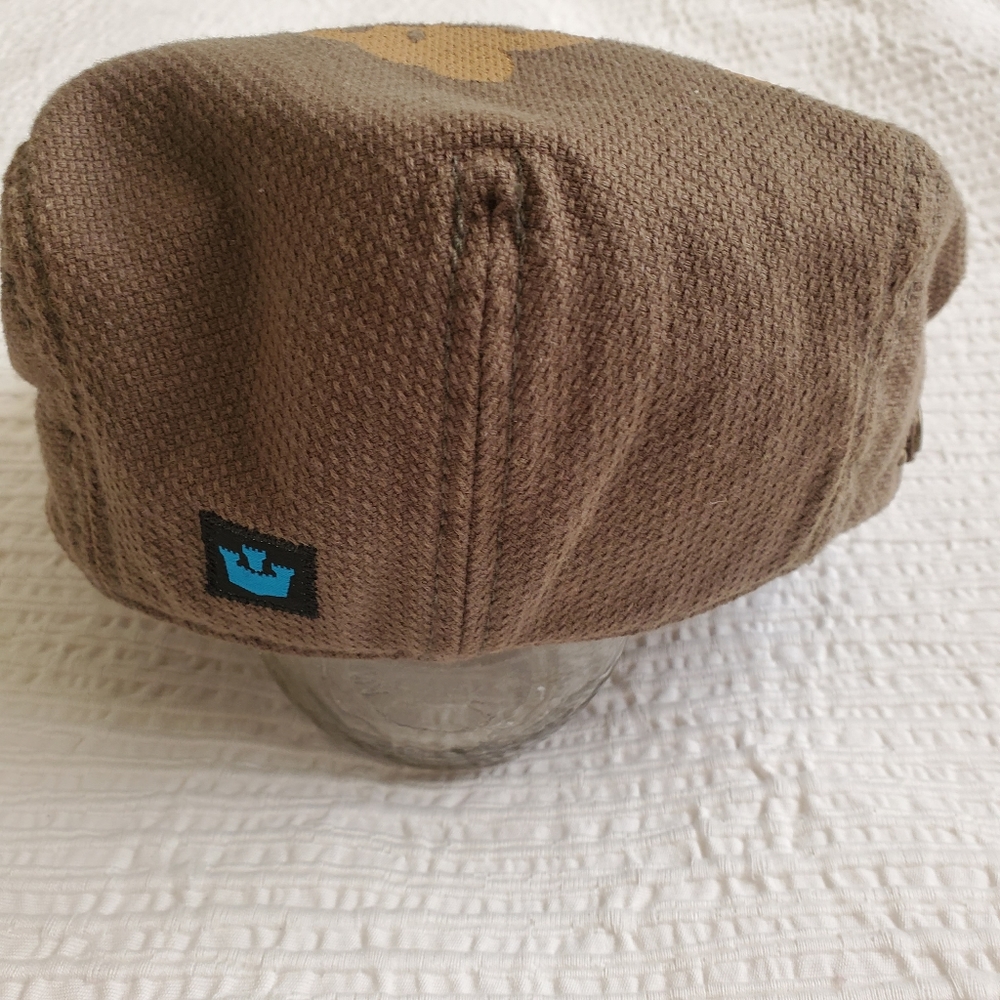 About to Donate! Goorin Flower Print Flat Cap - Picture 5 of 8
